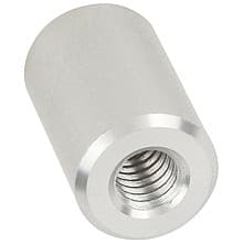 5/8" x 1" Aluminum Stand-Off Barrel, Satin Aluminum Finish