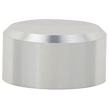 5/8" Aluminum Stand-Off Cap, Satin Aluminum Finish