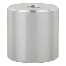 1" x 1" Aluminum Stand-Off Barrel, Satin Aluminum Finish