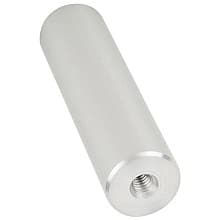 1" x 4" Aluminum Stand-Off Barrel, Satin Aluminum Finish