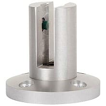 PGRP Panel Bracket with Round Base, Satin Aluminum Finish