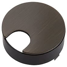 Flush Mount Desktop Grommet for 2-1/2" Hole, Matte Black