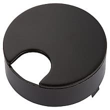 Flush Mount Desktop Grommet for 2-1/2" Hole, Matte Black