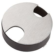 2-Slot Flush Mount Desktop Grommet for 3" Hole