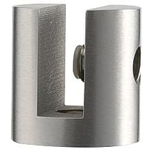 5" x 1-1/32" Barrel Shelf Bracket, Satin Stainless Steel Finish