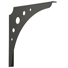 18-3/8" Steel Work Support Bracket, Metallic Silver Finish