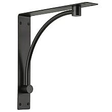 18-1/4" Steel Curved Rod Work Desk Support Bracket