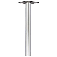 3" Diameter x 28-1/2" High Table Leg, Satin Chrome