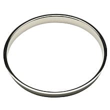 10-19/32" Trash Grommet Liner for 10" Hole, Polished Stainless Steel