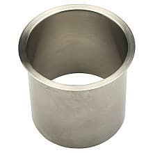 6-3/4" x 6" Deep Trash Grommet for 6" Hole, Satin Stainless Steel