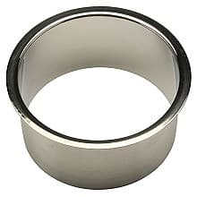6-3/4" x 3" Trash Grommet for 6" Hole, Polished Stainless Steel, 3" Liner Depth