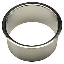 6-3/4" x 3" Trash Grommet for 6" Hole, Polished Stainless Steel, 3" Liner Depth