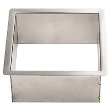 7" Trash Grommet for 6" Hole, Satin Stainless Steel