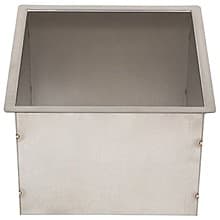 9" Trash Grommet Liner for 8" Hole, Satin Stainless Steel, 6" Liner Depth