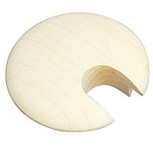 2-1/4" Round Wood Grommet for 1-3/4" Hole, Maple