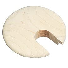 3" Round Wood Grommet for 2-1/2" Hole, Maple