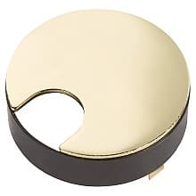 3-1/2" Grommet Cap and Liner Set, Polished Brass