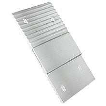 2" x 1-7/8" Aluminum Z Clip, Satin Aluminum