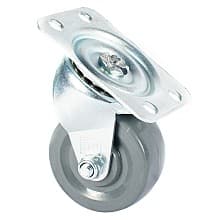 C-GD 2" General Duty Non-Marking Rubber Gray Swivel Caster