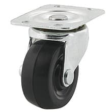 2" General Duty Soft Rubber Swivel Caster