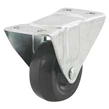 3" General Duty Hard Rubber Rigid Caster 40/Case