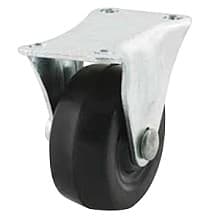 3" General Duty Soft Rubber Rigid Caster