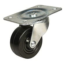 3" General Duty Soft Rubber Swivel Caster