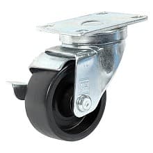 3" C-LM Heavy Duty Polyolefin Swivel Caster with Brake