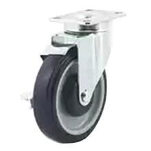 5" Light-Medium Duty Polyurethane Swivel Caster with Brake