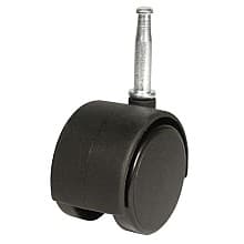 2" Light Duty Twin Wheel Stem/Socket Nylon Swivel Caster