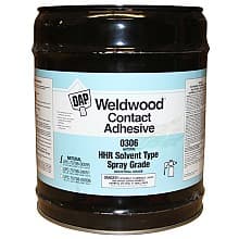 High Heat Resistant Contact Cement, Natural, 5 Gallon Pail