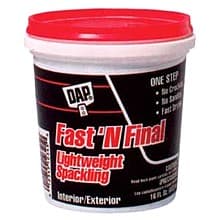 DAP® Fast 'N Final Lightweight Spackling, 1 Quart, White