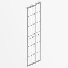 DryAway 24" Vertical Pullout Laundry Drying Rack in White, Space-Saving Bamboo System, 2-Frames