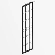 DryAway 30" Vertical Pullout Laundry Drying Rack in Black, Space-Saving Bamboo System, 2-Frames