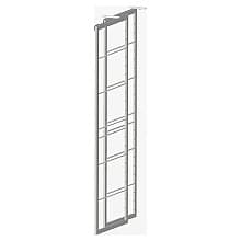 DryAway 30" Vertical Pullout Laundry Drying Rack in Grey, Space-Saving Bamboo System, 2-Frames