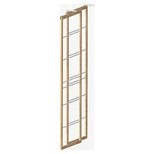 DryAway 30" Vertical Pullout Laundry Drying Rack in Clearcoat, Space-Saving Bamboo System, 2-Frames