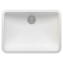 Acrylic Undermount Single Bowl Vanity Sink, 19-1/2" x 14-3/8" x 6-3/4"