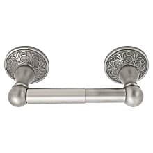 6" Traditional Lancaster Rosette Brass Spring Rod Paper Holder