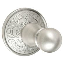 4-3/8" Traditional #8 Rosette Single Hook