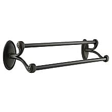 2708111MB 18" Tuscany Bronze Double Towel Bar, Medium Bronze