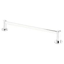 18" Modern Small Regular Rosette Towel Bar