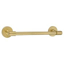 30" Transitional Modern Rectangular Rosette Towel Bar