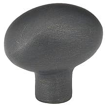 1" Sandcast Bronze Egg Cabinet Knob