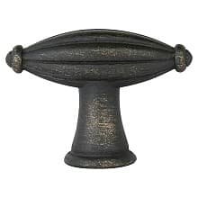 1-3/4" Tuscany Bronze Fluted Finger Cabinet Knob