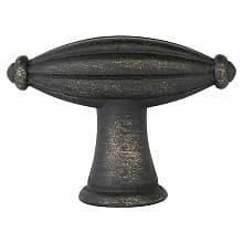 3" Tuscany Bronze Fluted Finger Cabinet Knob