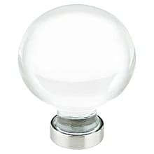 1-1/4" Bristol Glass Cabinet Knob