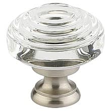 1-5/8" Deco Glass Cabinet Knob