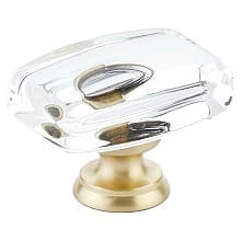 1-5/8" x 1-1/8" Windsor Glass Cabinet Knob