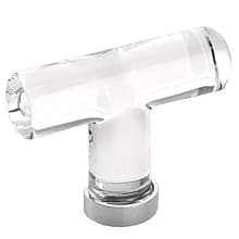 2-1/8" Modern Glass Cabinet T-Knob
