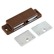 1015 Double Magnetic Catch with Strike Plate/Screws